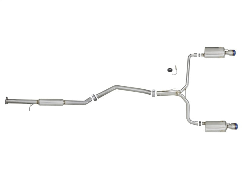 aFe Takeda 2.5-1.75in 304 SS Cat-Back Exhaust System 13-17 Honda Accord LX / EX / EX-L L4-2.4L Catback aFe