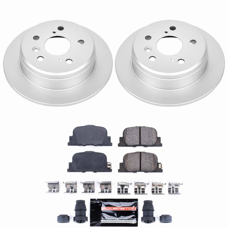 Power Stop 00-01 Lexus ES300 Rear Z23 Coated Brake Kit Brake Kits - Performance D&S PowerStop