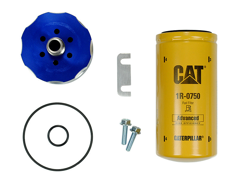 Sinister Diesel 01-15 Chevy Duramax CAT Filter Adapter Oil Filter Other Sinister Diesel