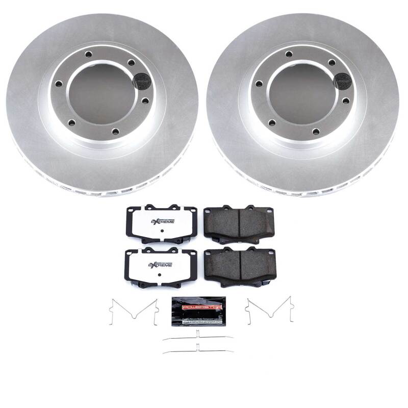 Power Stop 96-97 Lexus LX450 Front Z36 Coated Truck & Tow Brake Kit Brake Kits - Performance Blank PowerStop