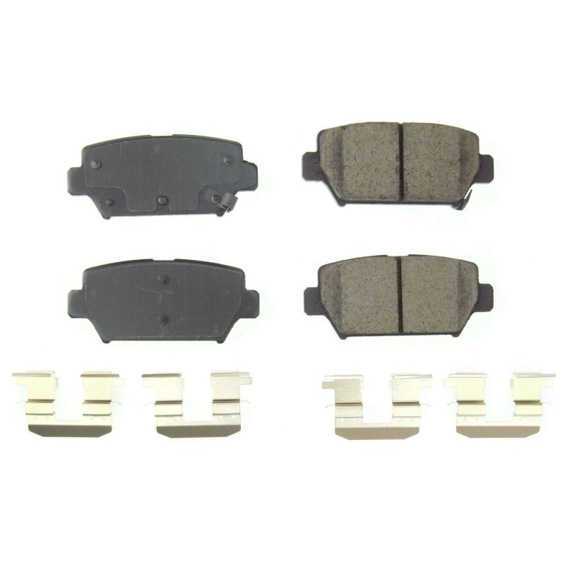 Power Stop 2019 Mitsubishi Eclipse Cross Rear Z17 Evolution Ceramic Brake Pads w/Hardware Brake Pads - OE PowerStop