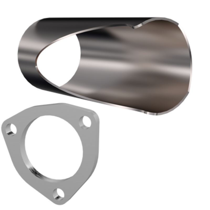 QTP 2.25in Weld-On QTEC DIY Cutout Pipe Exhaust Cutouts QTP