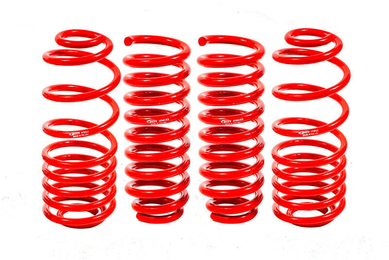 BMR 02-09 Trailblazer Lower Springs Set of 4 2in-3in Drop Red Lowering Springs BMR Suspension