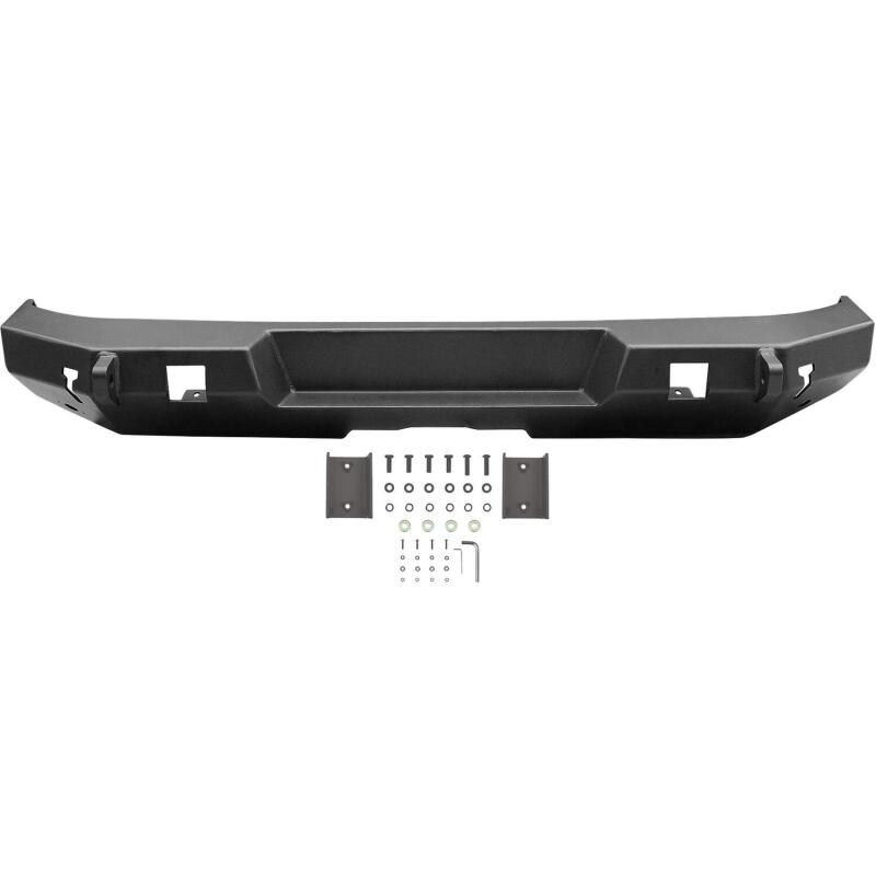 Westin 07-18 Jeep Wrangler JK WJ2 Rear Bumper - Textured Black Bumpers - Steel Westin