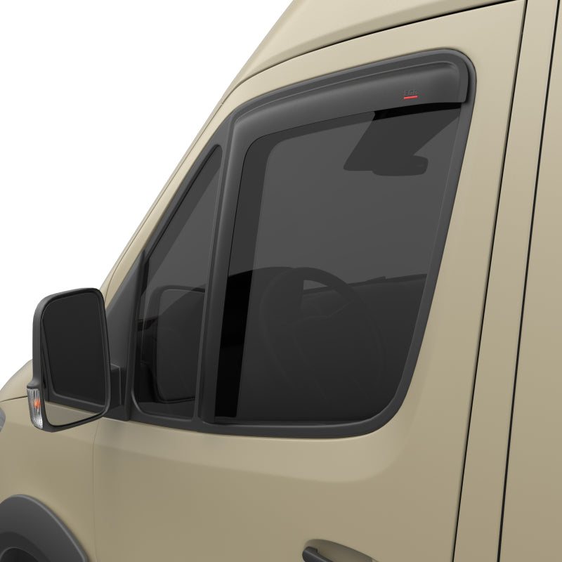 EGR 20-24 Mercedes Sprinter Van Front Tape-on Window Visors - Matte Black Wind Deflectors EGR