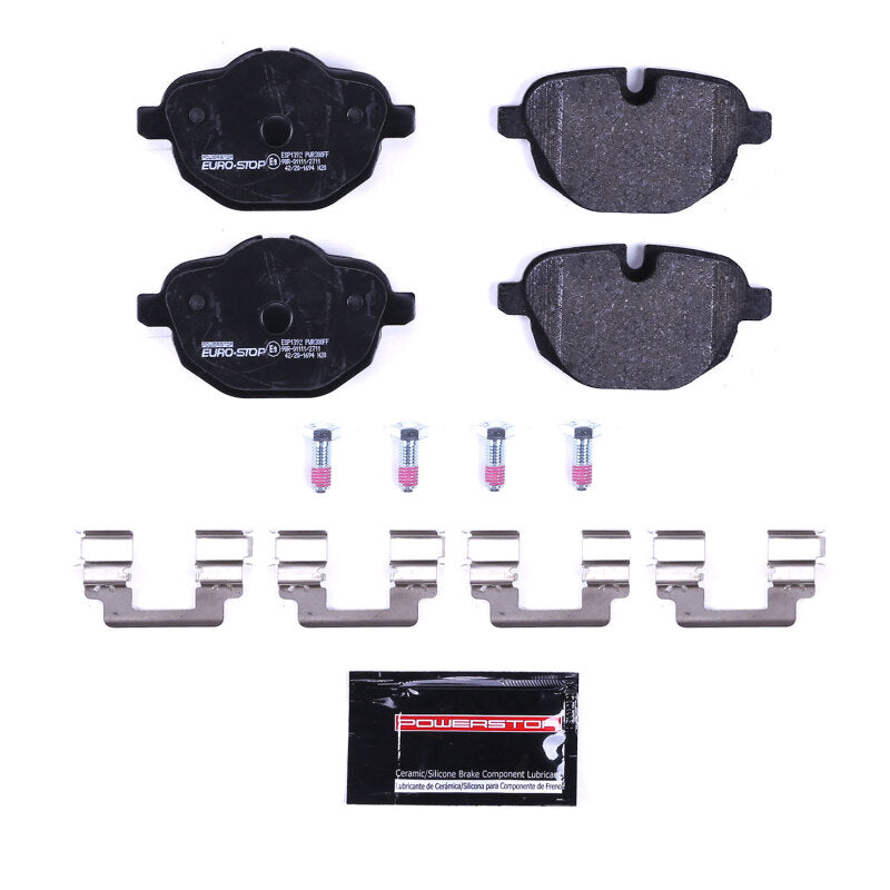Power Stop 14-20 BMW i8 Euro-Stop ECE-R90 Rear Brake Pads Brake Pads - OE PowerStop
