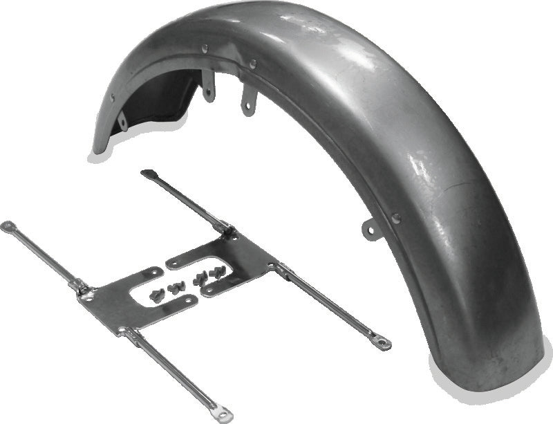 Bikers Choice 73-86 FX XL 82-94 FXR Front Fender W/Chrome Brackets Replaces H-D 59007-73A 59111-74 Fenders Bikers Choice