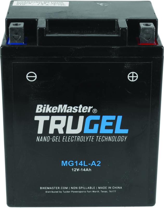 BikeMaster TruGel Battery - MG14L-A2 Batteries BikeMaster