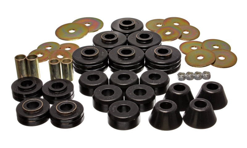 Energy Suspension 78-80 GM Denali XL/Subarban & Yukon XL 4WD Black Body(cab) Mount Set Bushing Kits Energy Suspension