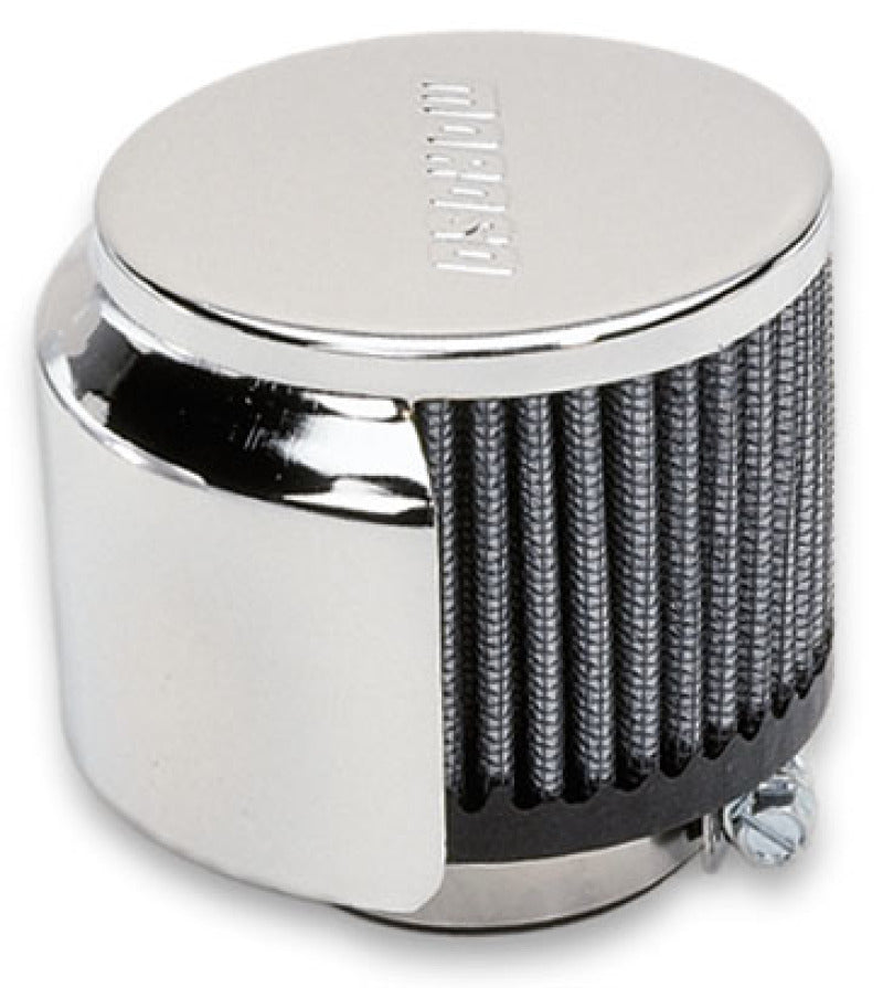 Moroso Filtered Valve Cover Breather - Clamp-On - Half Hood - 1-3/8in ID Valve Covers Moroso