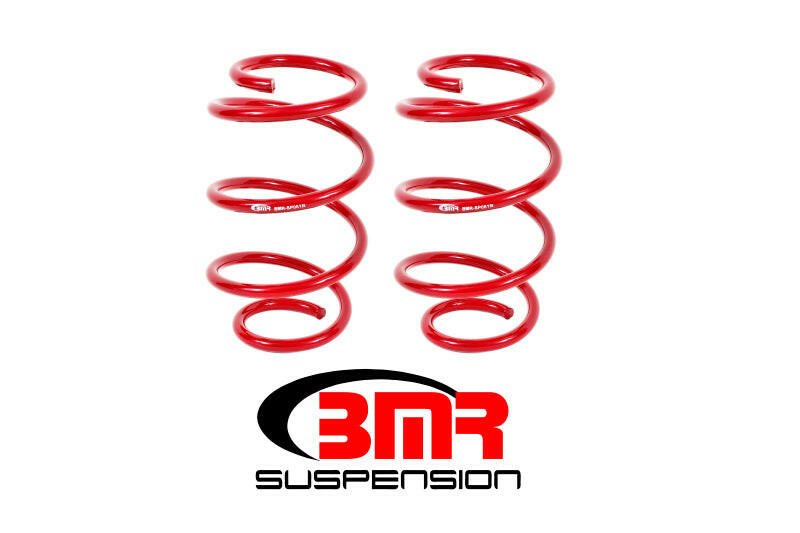 BMR 15-17 S550 Mustang Front Performance Version Lowering Springs - Red Lowering Springs BMR Suspension