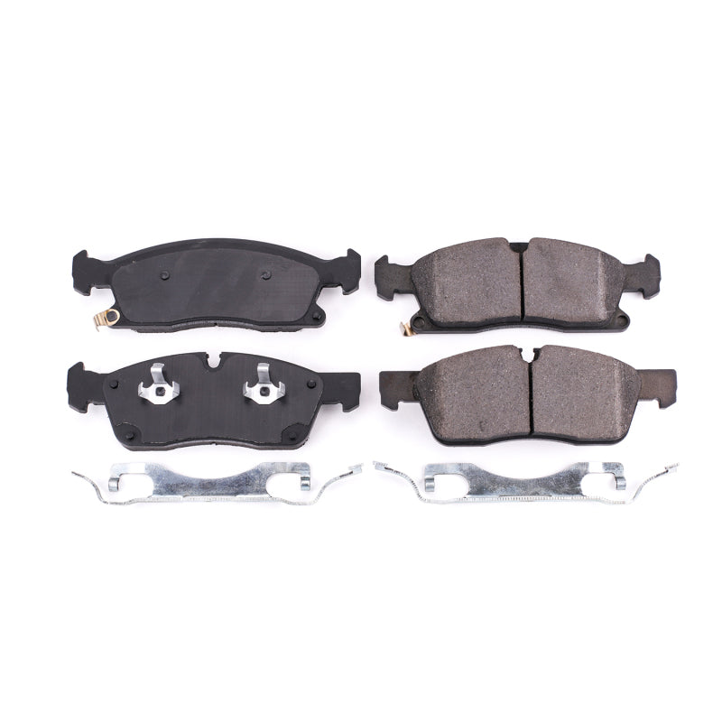 Power Stop 2017 Dodge Durango Front Z17 Evolution Ceramic Brake Pads w/Hardware Brake Pads - OE PowerStop