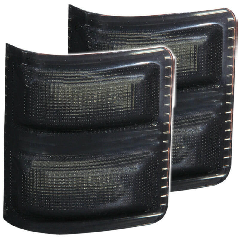 ANZO LED Mirror Lights 2008-2015 Ford F-250 LED Mirror Lights Smoke w/ Amber LED Lights Corner ANZO