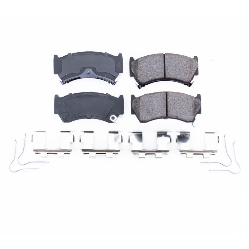 Power Stop 95-98 Nissan 200SX Front Z17 Evolution Ceramic Brake Pads w/Hardware Brake Pads - OE PowerStop