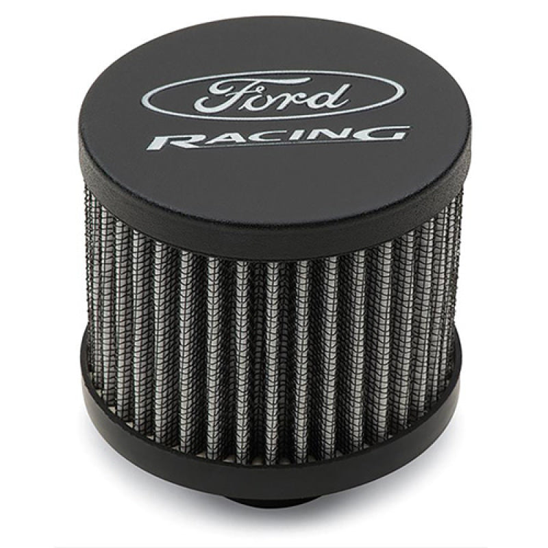 Ford Racing Black Crinkle Unshielded Breather w/Ford Racing Logo Engine Breather Filters Ford Racing