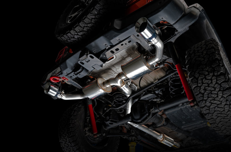 AWE Tuning 2018+ Jeep Wrangler JL/JLU Tread Edition Axle-Back Dual Exhaust - Chrome Silver Tips Catback AWE Tuning