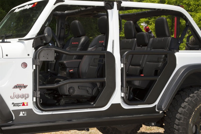 Rugged Ridge Fortis Front Tube Doors 18-20 Jeep JL / 2020 JT Doors Rugged Ridge
