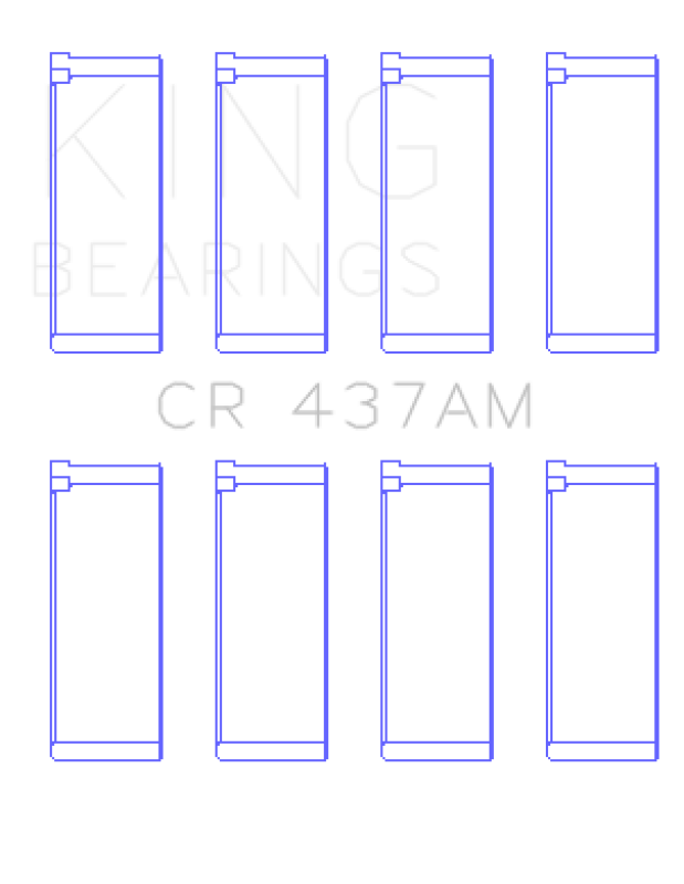 King Engine Bearings VW/Audi Aku/Aqm/Cr/Cy/Jk/Jr/Ky/Ra (Size +0.25mm) Connecting Rod Bearing Set Connecting Rods King Engine Bearings