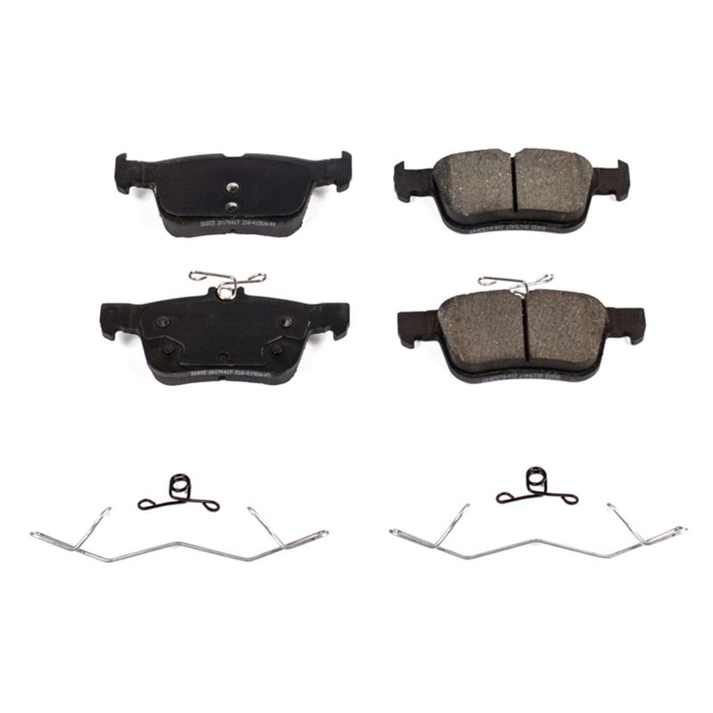 Power Stop 15-16 Ford Edge Rear Z17 Evolution Ceramic Brake Pads w/Hardware Brake Pads - OE PowerStop