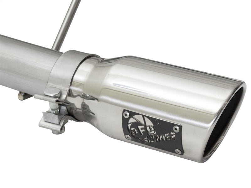 aFe Rebel Series CB 2.5in Dual Center Exit SS Exhaust w/ Polish Tip 07-15 Jeep Wrangler 3.6L/3.8L V6 Catback aFe