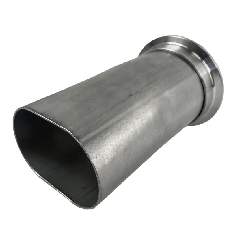 Granatelli 3.0in Round to 3.0in Oval Exhaust Adapter w/V-Band Exhaust Adapters Granatelli Motor Sports