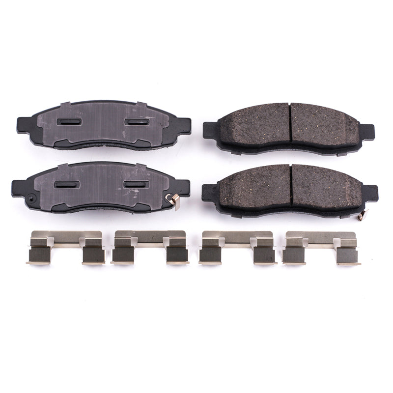 Power Stop 04-05 Infiniti QX56 Front Z17 Evolution Ceramic Brake Pads w/Hardware Brake Pads - OE PowerStop