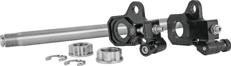 Performance Machine HD Touring Axle Adj Kit - Black Ano Axles Performance Machine