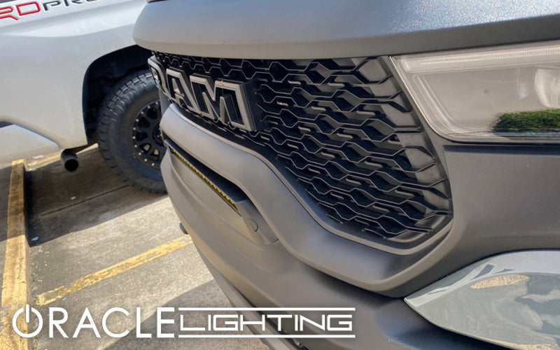 ORACLE Lighting 19-22 RAM Rebel/TRX Front Bumper Flush LED Light Bar System - Yellow Light Strip LED ORACLE Lighting