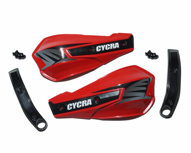 Cycra Vortex Replacement Hand Shields w/Abrasion Guards - GasGas Red Hand Guards Cycra