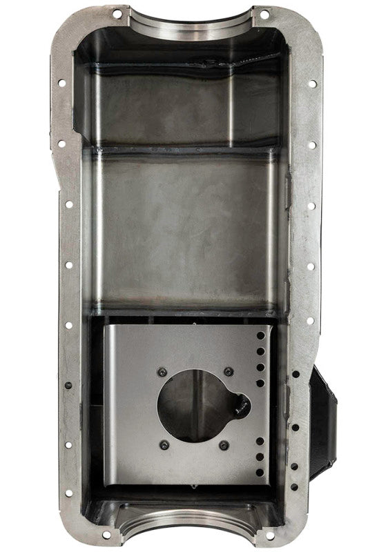 Moroso Ford 351W (w/Rear Sump & Billet End Seals) Road Race Baffled Wet Sump 7qt 7.5in Steel Oil Pan Oil Pans Moroso