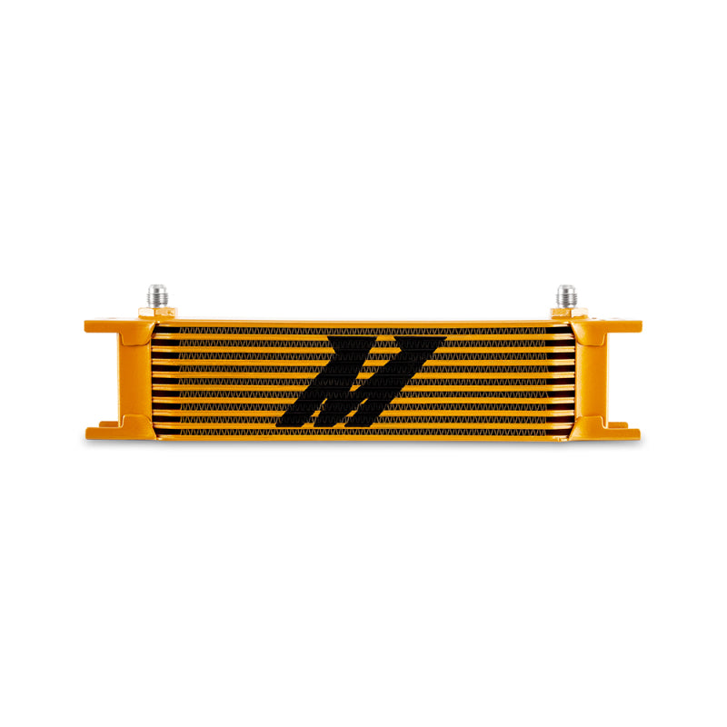 Mishimoto Universal -6AN 10 Row Oil Cooler - Gold Oil Coolers Mishimoto