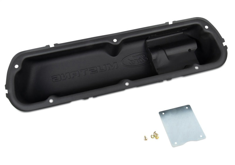 Ford Mustang Logo Black Crinkle Valve Cover Valve Covers Ford Racing
