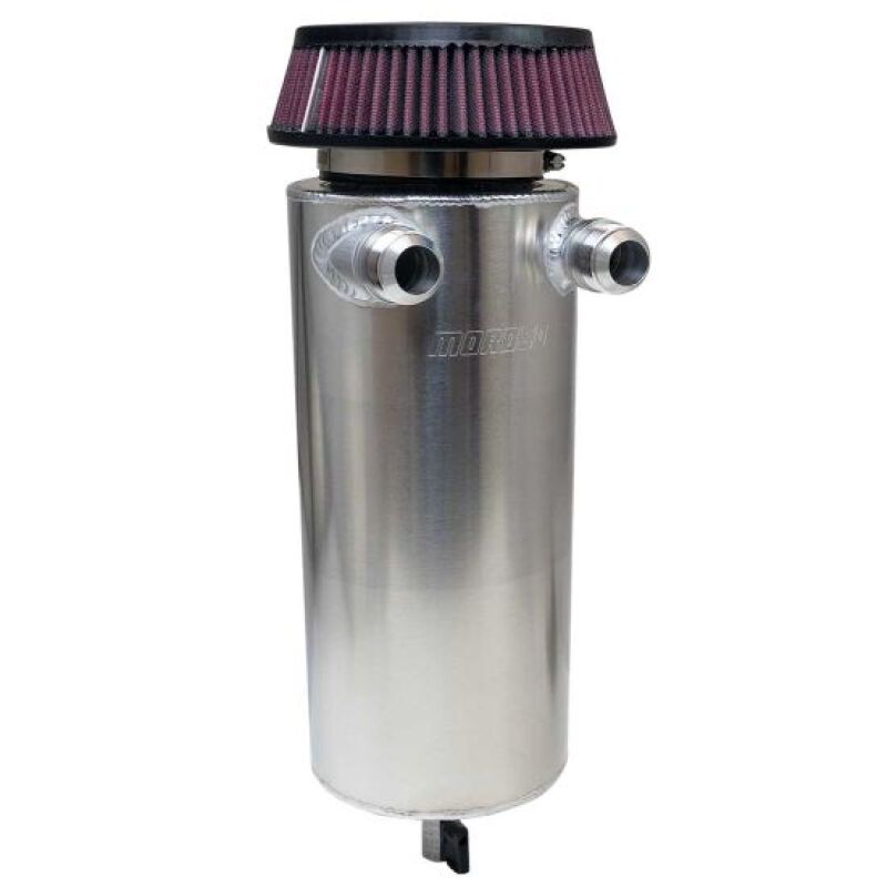 Moroso 6in Diameter Dual -16AN Inlet Aluminum Breather Tank Catch Can Oil Catch Cans Moroso