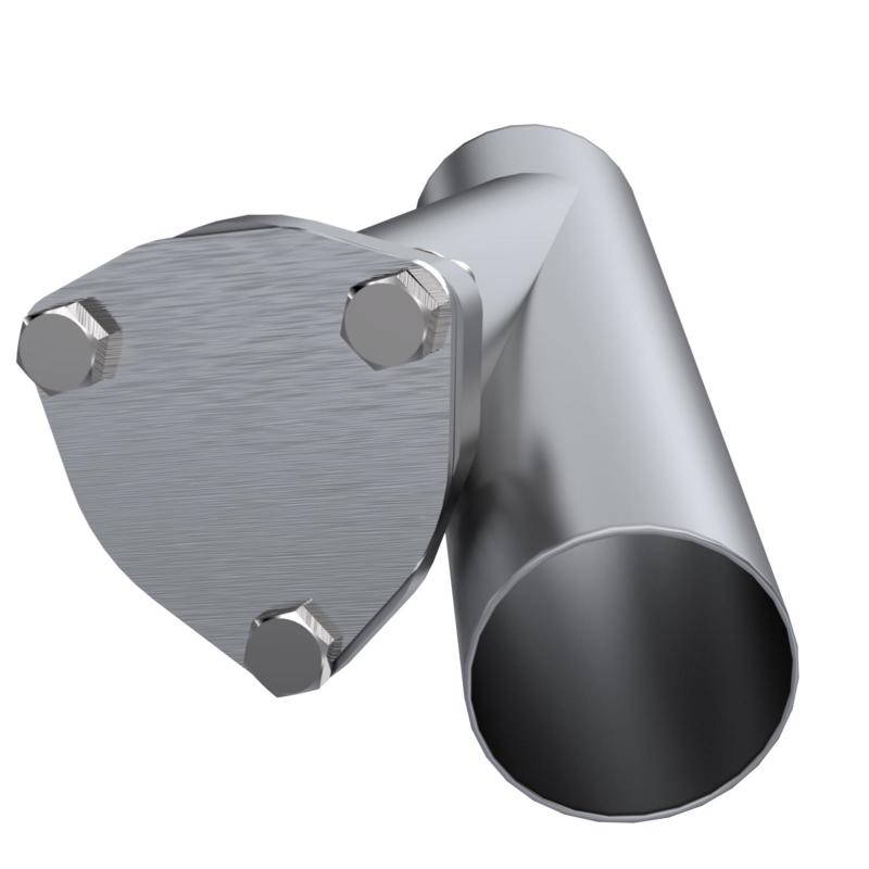 QTP 2.5in Weld-On QTEC Exhaust Cutout Y-Pipe Y Pipes QTP