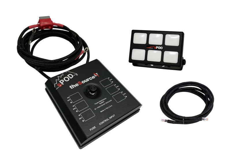 sPOD SourceLT w/Mini6 for Universal 84in Battery Cables Switch Panels SPOD