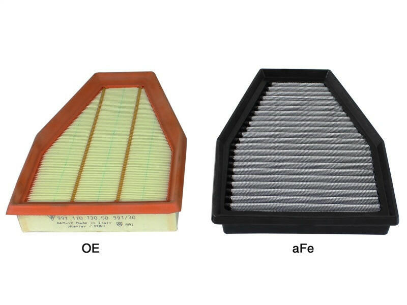 aFe Magnum FLOW OE Replacement Air Filter Pro DRY S 12-15 Porsche 911 (991) H6 3.4L/3.8L Air Filters - Drop In aFe