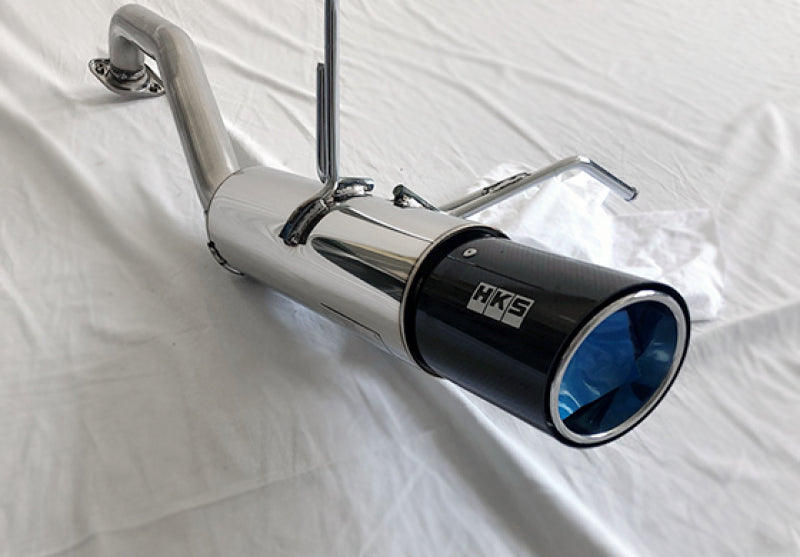 HKS Hi-Power Muffler 2014+ Honda Fit Sport GK5 w/ Carbon Tips Catback HKS