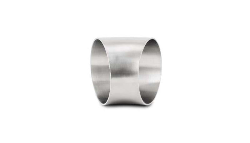 Vibrant 3.5in OD T304 SS 45 Deg Mandrel Bend Elbow (3.5in Centerline Radius) Steel Tubing Vibrant
