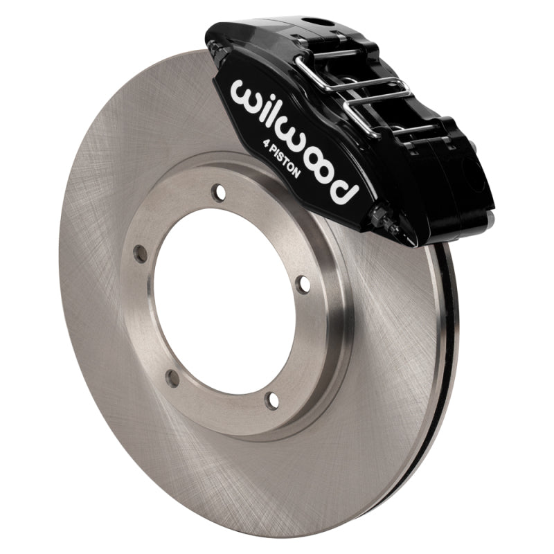 Wilwood 69-74 Porsche 911 Front Powerlite Brake Kit 3in MT Plain Face - Black Brake Kits - Performance Blank Wilwood