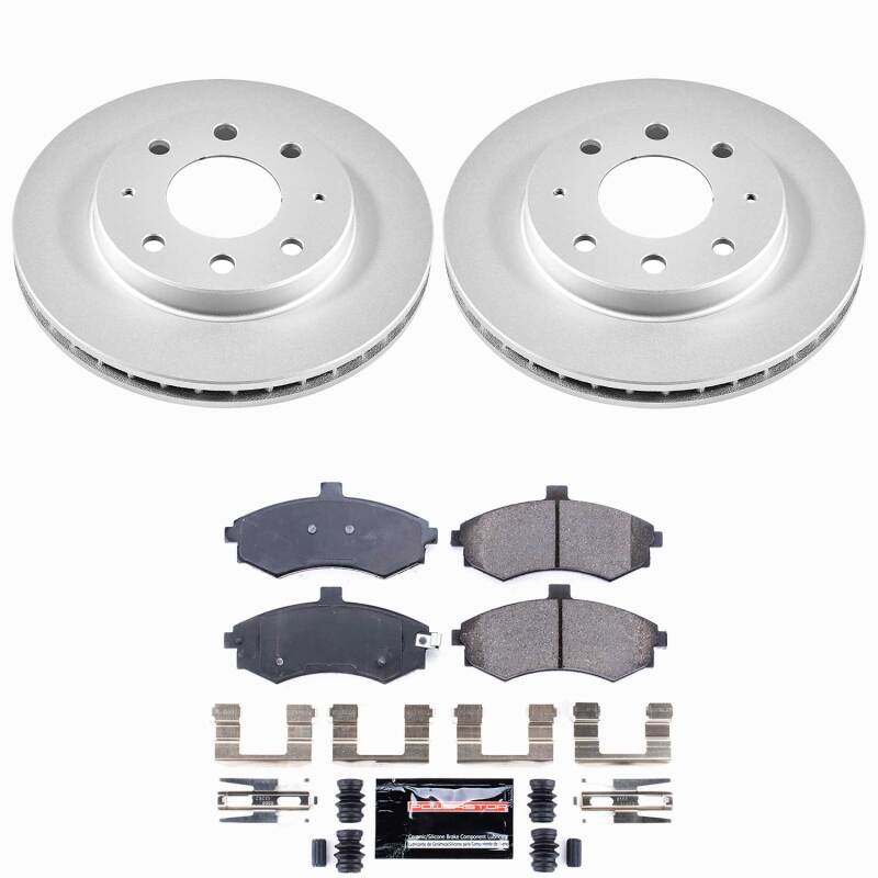 Power Stop 02-05 Hyundai Elantra Front Z23 Coated Brake Kit Brake Kits - Performance D&S PowerStop