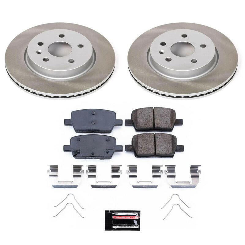 Power Stop 16-21 Chevrolet Camaro Rear Semi-Coated Rotor Kit Brake Kits - Performance Blank PowerStop