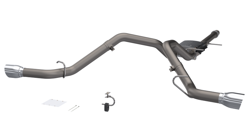 QTP 2014-2018 Silverado/Sierra QTP Screamer Split Rear Exit Cat Back Catback QTP