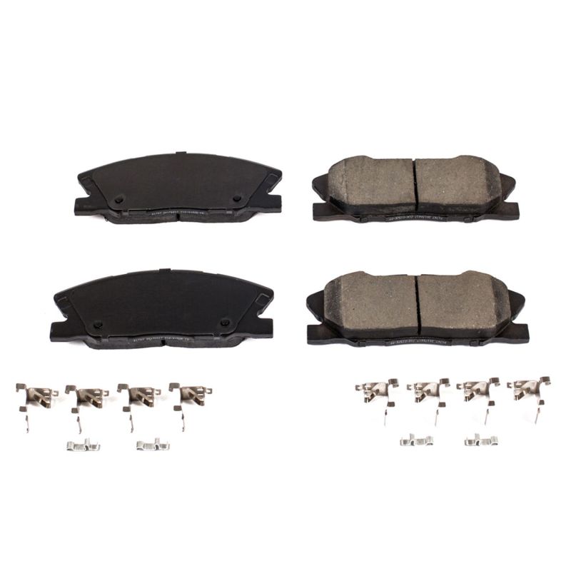 Power Stop 2018 Dodge Challenger Front Z17 Evolution Ceramic Brake Pads w/Hardware Brake Pads - OE PowerStop