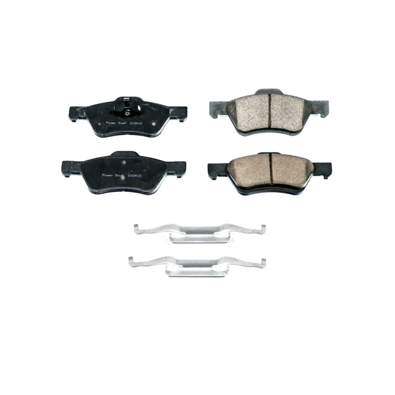 Power Stop 10-12 Ford Escape Front Z17 Evolution Ceramic Brake Pads w/Hardware Brake Pads - OE PowerStop