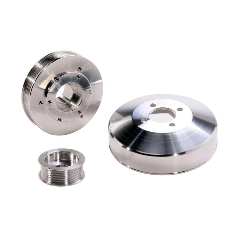 BBK 97-04 Ford F150 Expedition 4.6 5.4 Underdrive Pulley Kit - Lightweight CNC Billet Aluminum (3pc) Pulleys - Crank, Underdrive BBK