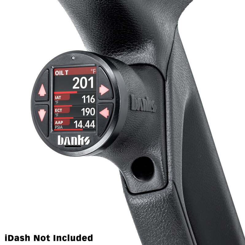 Banks Power 18-23 Jeep Wrangler/Gladiator - iDash Stealth Single Gauge Pod Kit Gauge Pods Banks Power