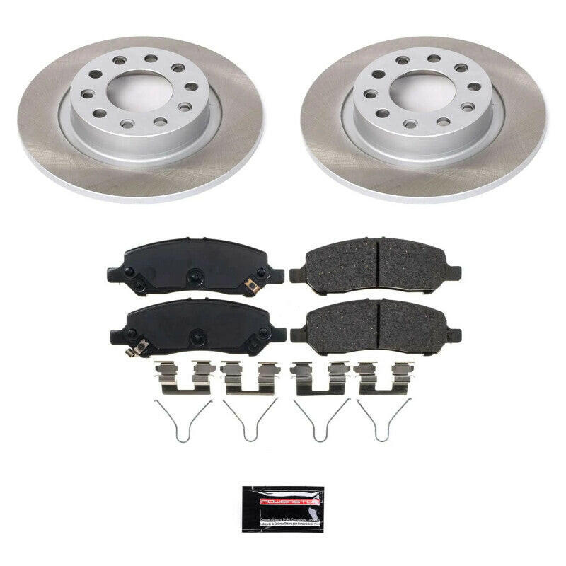 Power Stop 13-16 Dodge Dart Rear Semi-Coated Rotor Kit Brake Kits - Performance Blank PowerStop