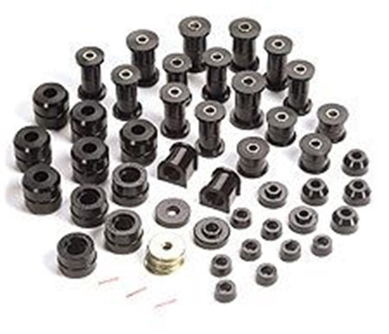 Rugged Ridge Polyurethane Bushing Kit Black 87-95 Jeep Wrangler YJ Bushing Kits Rugged Ridge