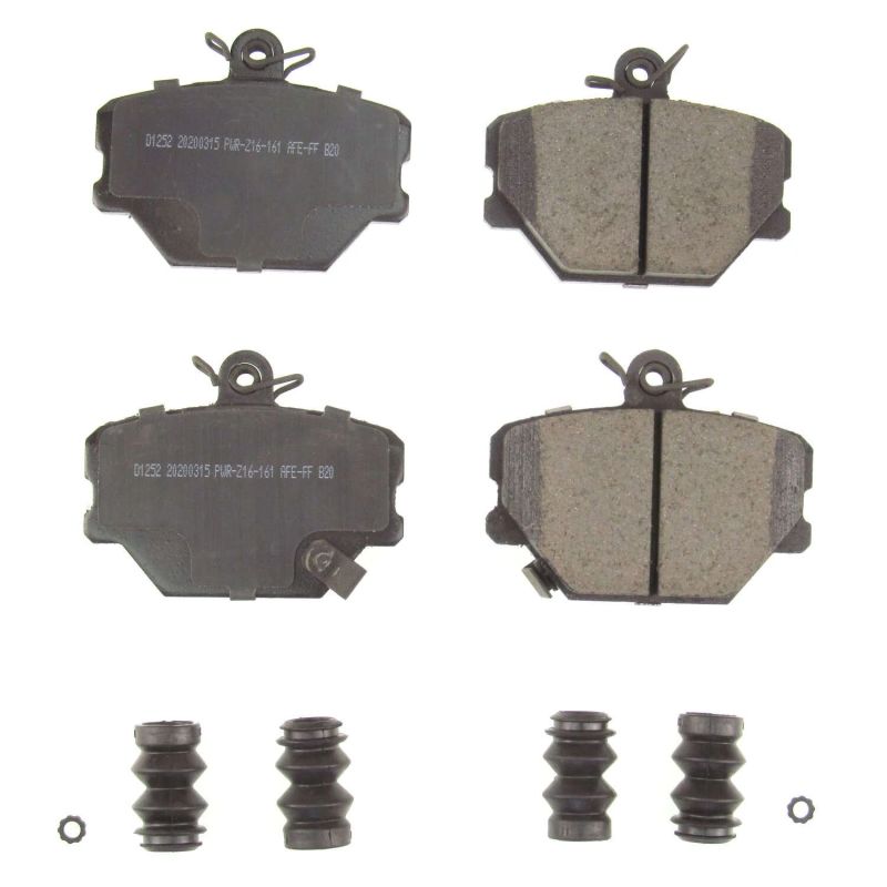 Power Stop 05-16 Smart Fortwo Front Z17 Evolution Ceramic Brake Pads w/Hardware Brake Pads - OE PowerStop