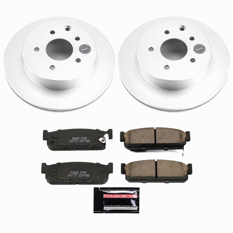 Power Stop 93-97 Infiniti J30 Rear Z23 Coated Brake Kit Brake Kits - Performance D&S PowerStop